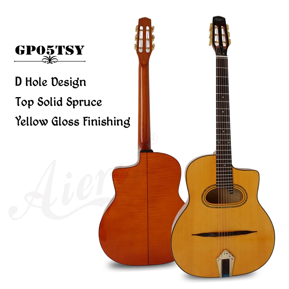 Aiersi бренд фигурная из клена Гранде Bouche Selmer Django Manouche акустическая Gypsy Jazz гитара