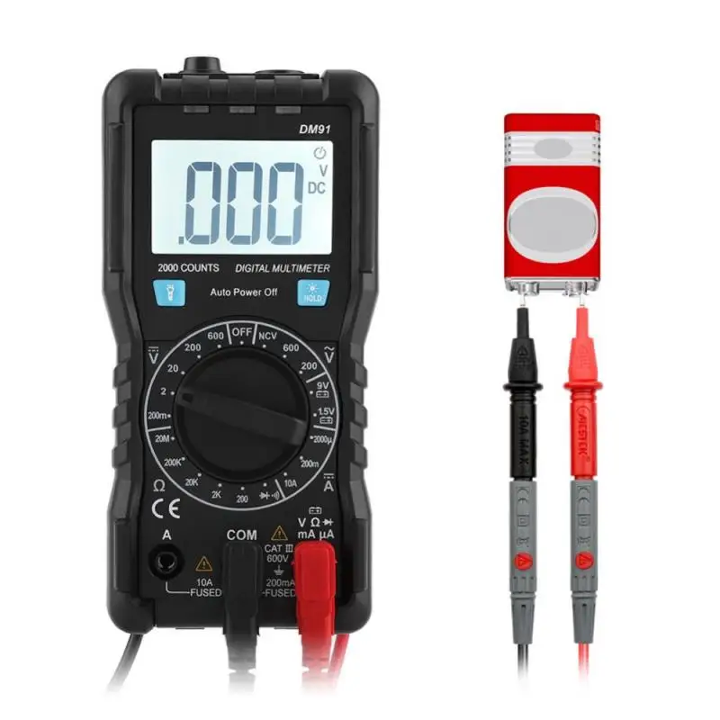 

MESTEK DM91 High Accuracy Mini Digital Multimeter 1999 Counts Tester Multi Meter Tools Accessory