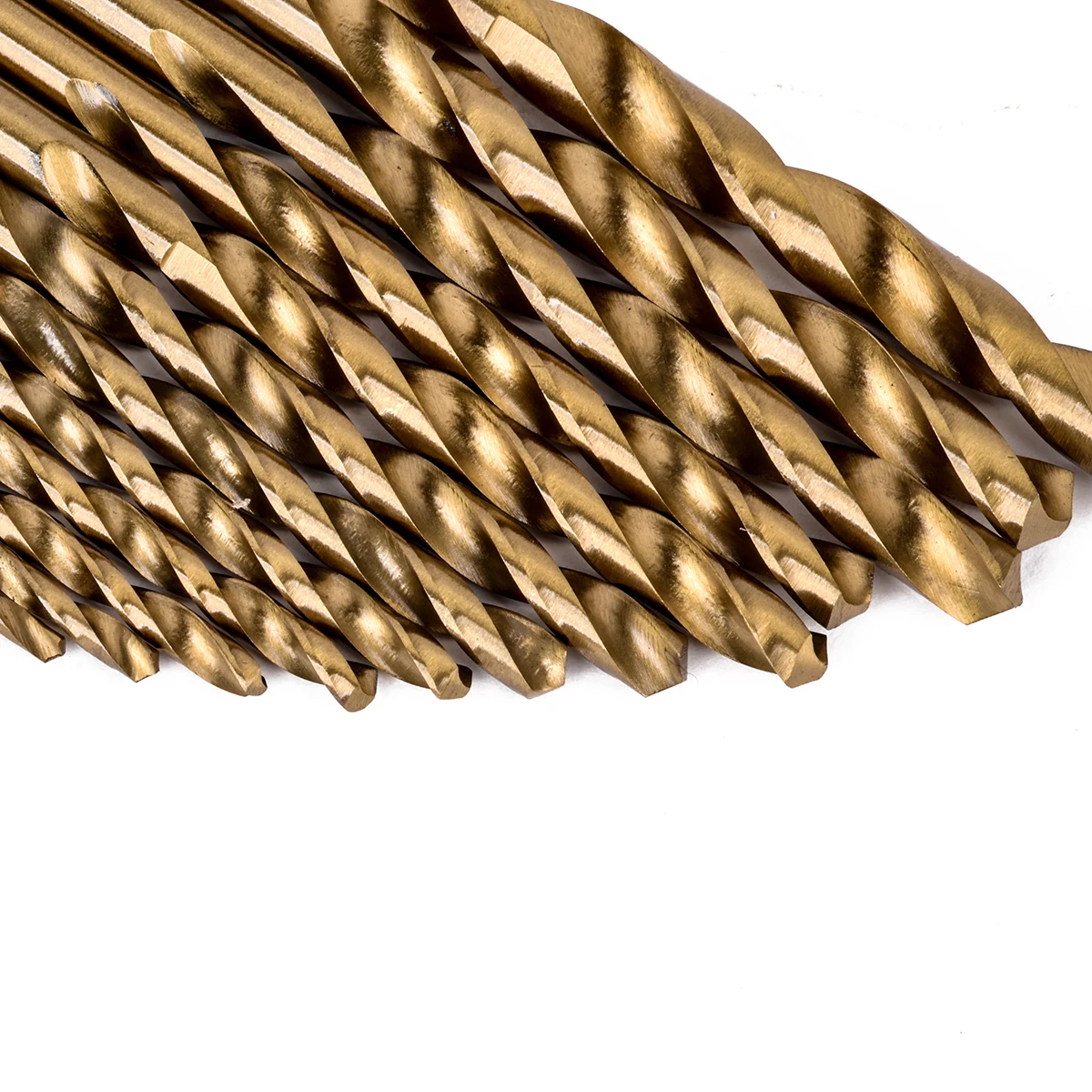 13pcs Titanium Coated Twist Drill Bits High Speed Steel Woodworking Tools Set 1.5/2/2.5/3./3.2/3.5/4/4.5/4.8/5/5.5/6/6.5mm