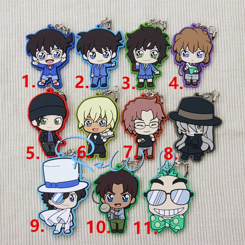 1pcs Anime Keychain Mouri Ran Haibara Ai Anime Detective