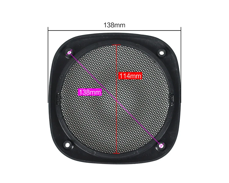GHXAMP 2 шт. 5 дюймов Автомобильный Динамик гриль сетка защитная крышка ABS