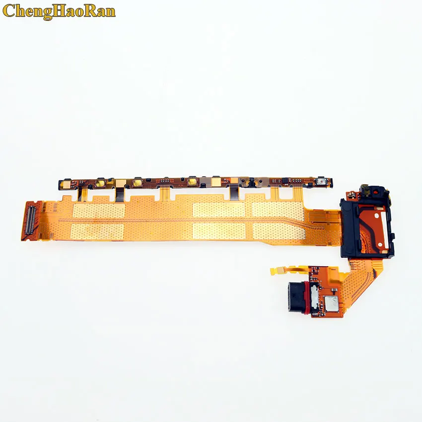 

ChengHaoRan For SONY Xperia Z3 Plus Z4 E6533 E6553 Power Charger Dock Power Volume Button Microphone usb connector flex cable