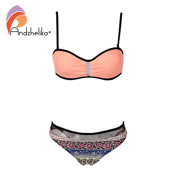 Andzhelika bikini женский купальник бикини - Цвет: Orange