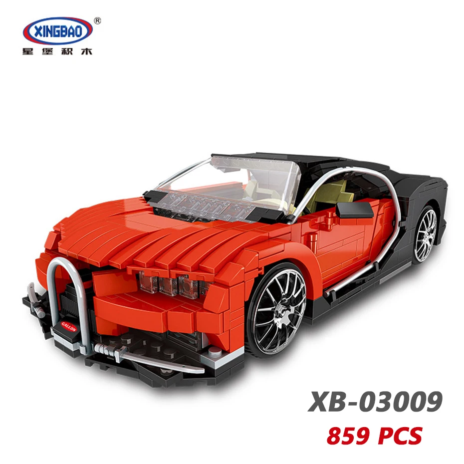 XINGBAO NEW TECHNIC Car Series 03022/03008/07003 The Noble Racing Car Sets Building Blocks MOC Bricks Compatible Legoings Car