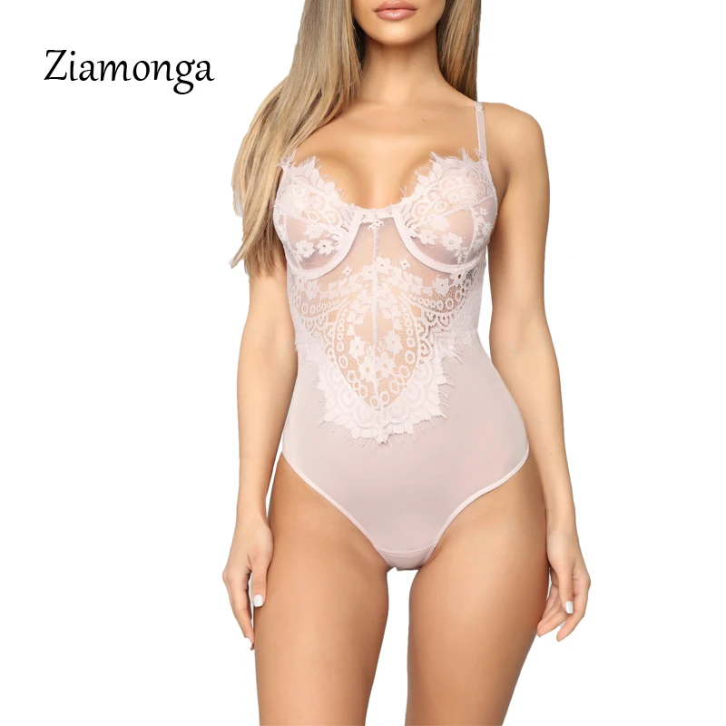 Ziamonga пикантные Летние Боди 2019 Для женщин сетчатый комбинезон Bodycon тела Feminino