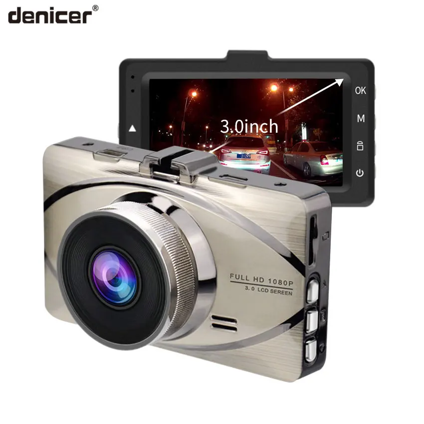 

Denicer Car Recorder Metal Dash cam Full HD 1080P Auto Recorder Night Vision 170 Degree DVR Video Registrator G-sensor Dashcam