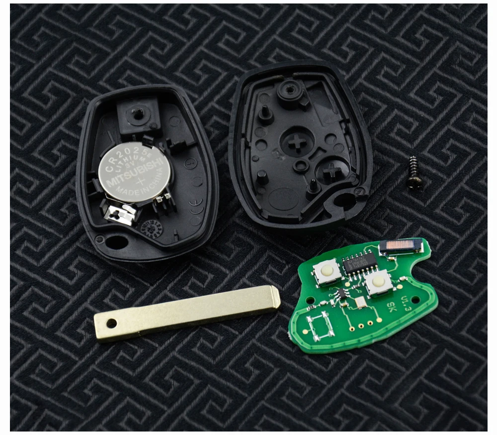 OkeyTech дистанционный ключ-брелок от машины 433 МГц с PCF7947 PCF7946 чип 2 кнопки для Renault Clio Kangoo Master Modus Twingo Лучшая цена