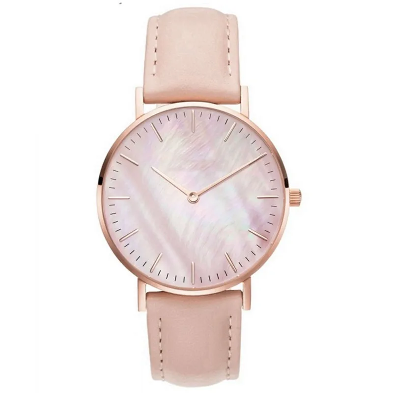 Персонализированные часы на заказ розовое золото розовая ракушка из искусственной кожи браслет часы с логотипом на заказ имя 50 шт./лот