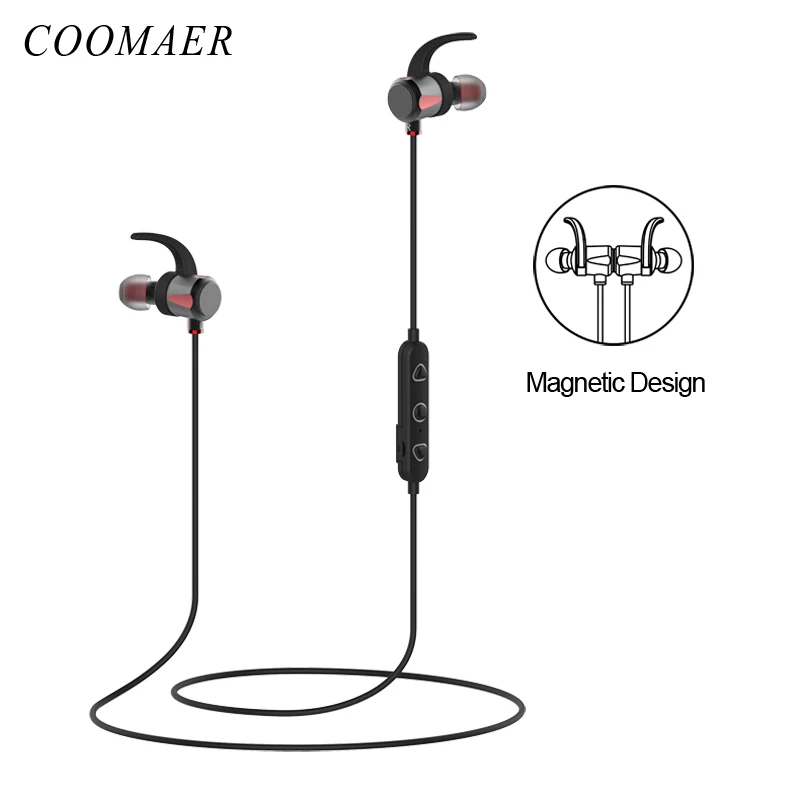 Спортивные Беспроводные магнитные наушники W4 с Bluetooth IPX5 водонепроницаемые