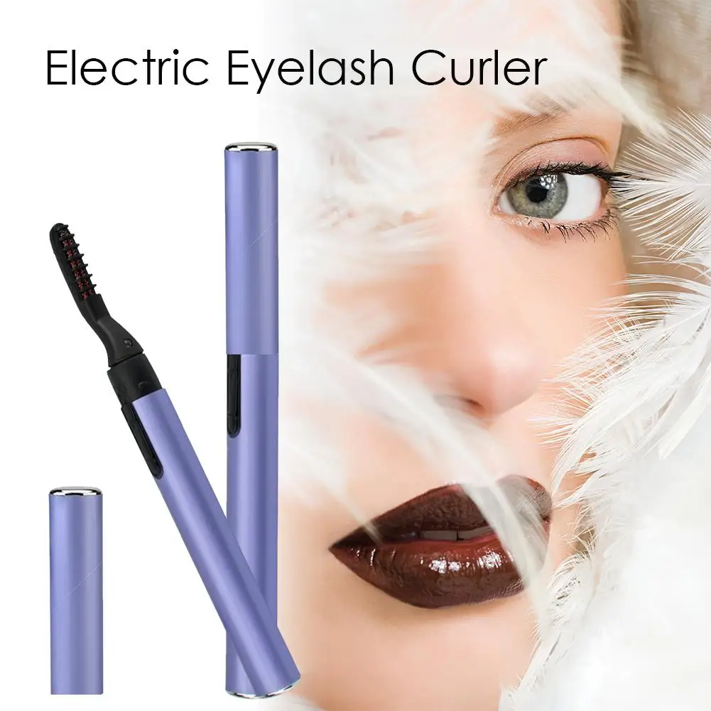 

Portable Makeup Electric Heated Eyelash Curler Long Lasting Natural Eye lashes Curling Auto Heating Beauty Tools