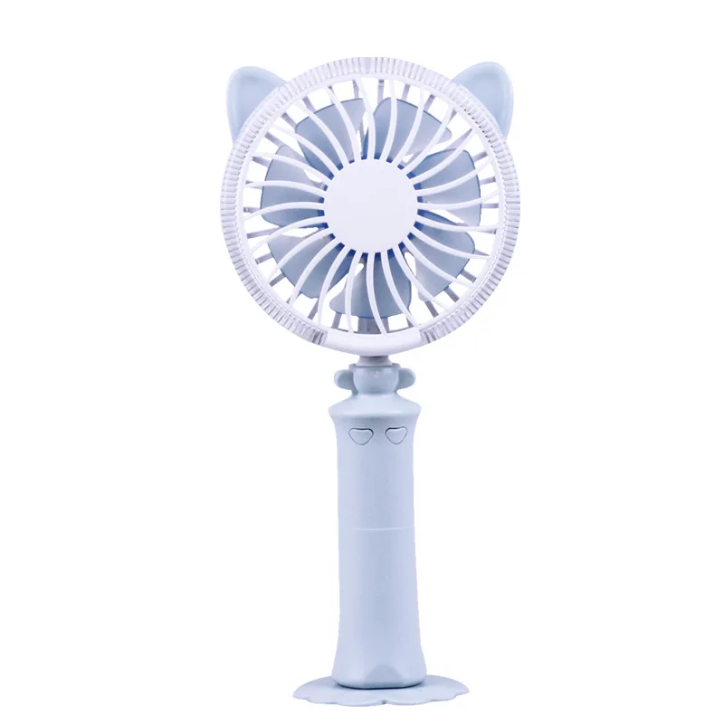 Новый поворот cat ручной рабочего Красочные night light вентилятор USB зарядки мини