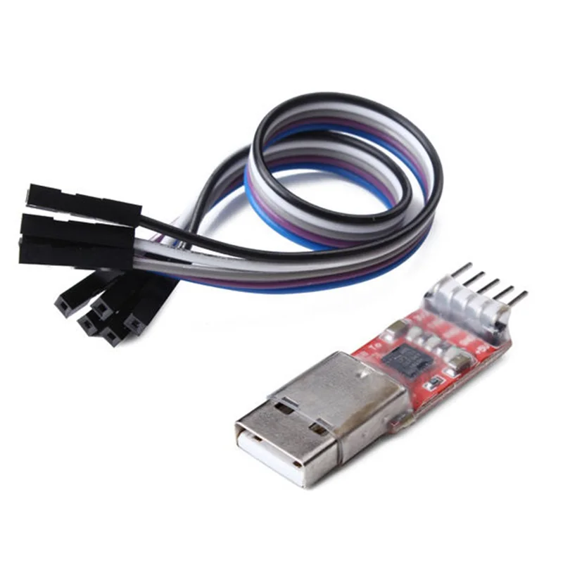 USB 2,0 к ttl UART 5PIN CP2102 модуль конвертер Соединительный кабель с адаптером красный