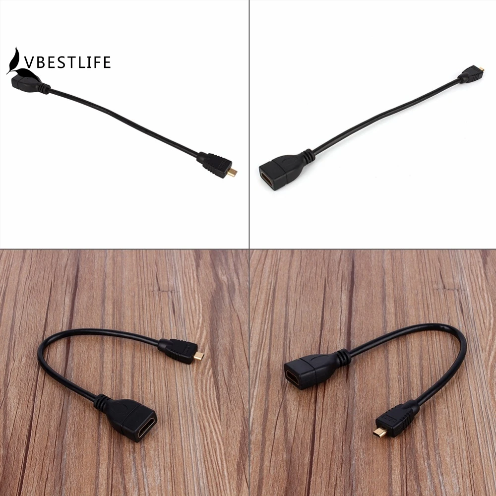 Высокоскоростной Удлинительный Кабель адаптер 15 см 1080P Micro HDMI Male Female|micro hdmi|micro hdmi