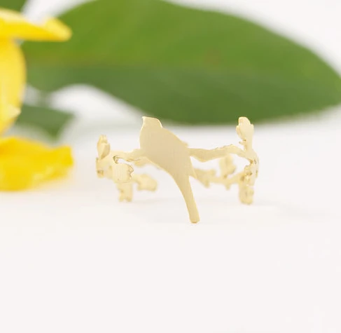 yiustar Simple Deer Antler ring women Animal women finger rings party gift