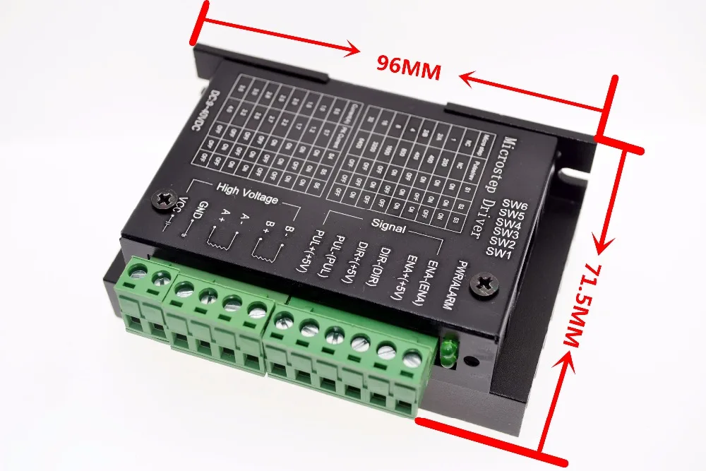 Драйвер шагового двигателя tb6600 nema 23 34 42/57/86 nema17 4.5A 40 в 1 шаговый двигатель