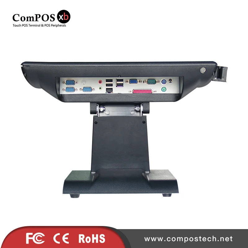 Pos-точка продажи кассовый аппарат сенсорный экран pos система все в одной машине pos терминал двойной экран с кардридером