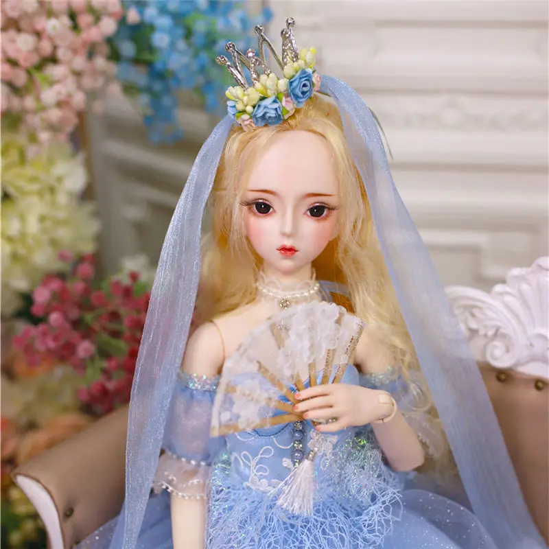 Dream Fairy 1/3 BJD кукла, шарнирное тело 62 см, модная Кукла принцессы с костюмом, обувью и подарочной коробкой, комбинированный набор, игрушка в подарок, SD кукла - Цвет: e