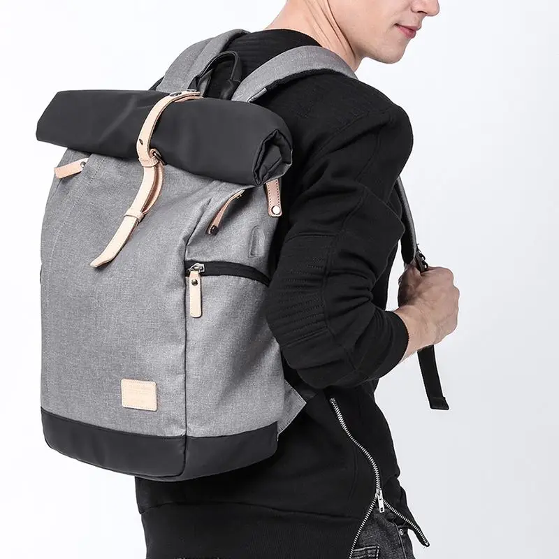 

Men Casual Multifunctional Anti-theft Laptop Backpack With USB Charging Port Outdoor Fashion Nylon Travel Teenage Large Bags