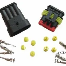 Longyue 10 комплект 4 способа Женский+ мужской водостойкий/Погода доказательство, герметичный комплект электрических разъемов-кабель провод