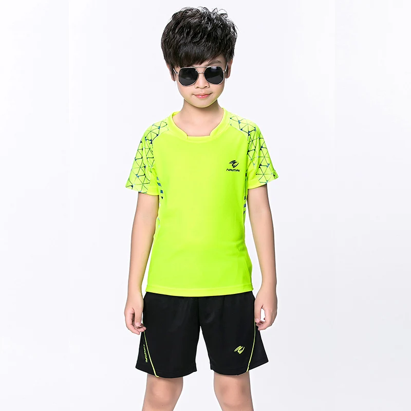 Печать Дети теннис одежда рубашка для мальчика, спортивная детская настольным теннисом Одежда для девочек обучение, баскетбол, бадминтон одежда костюм 5067 - Цвет: style 2