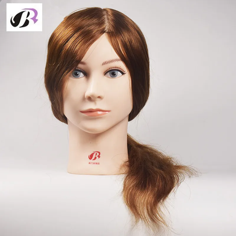 

16 Inch Hairdressing Mannequin Head Hair Training Doll Mannequins With 100% Virgin Human Hair Hairstyles Training Mannequin Head
