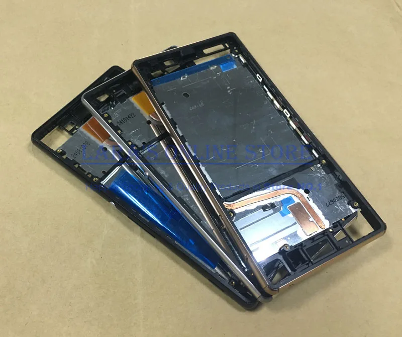 

Original For Sony Xperia Z4 Z3 + Plus Middle Frame Chasis Plate Front LCD Metal Bezel Housing Cover+ SIM USB Cover+ Side Buttons