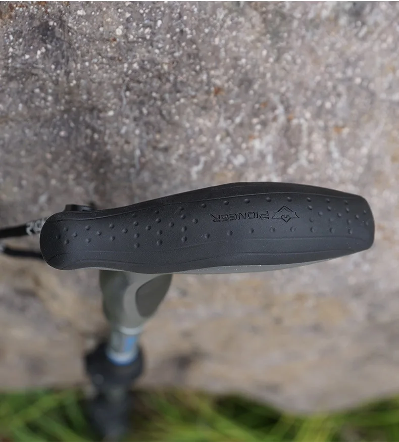 Fibra de Carbono Lidar com Curva Caminhadas ao ar Alça Caminhadas Pólo Bengala Livre Retrátil Portátil Turnê Montanhismo Vara t 18 Fibra de carbono T Lidar Com Curva