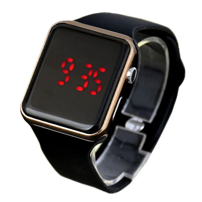 Men s and women s sports and leisure LED watches men s digital clock men s 5