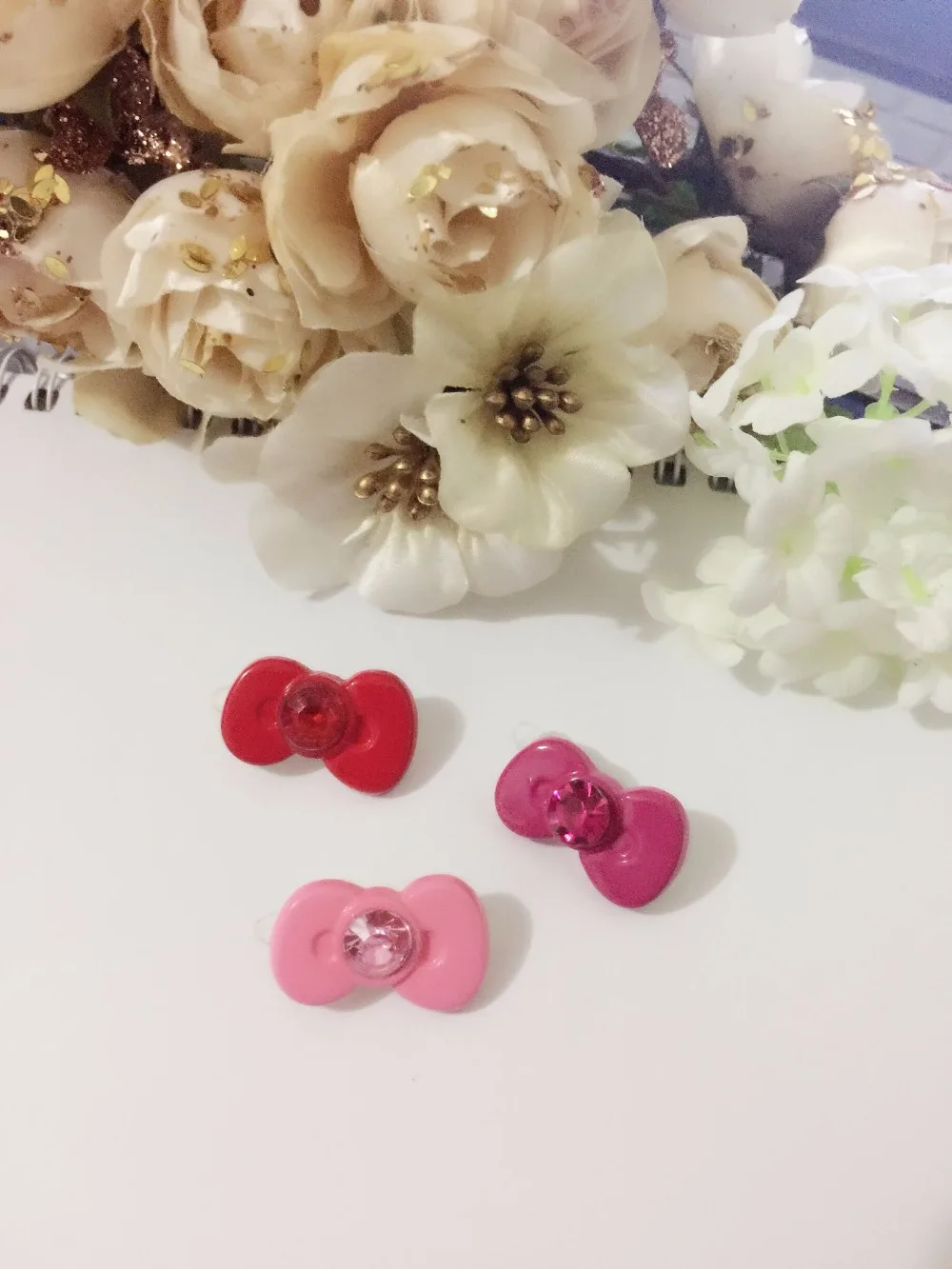 

Super mini bowknot diamond hair clip pet dog hairpin 2pc free shipping