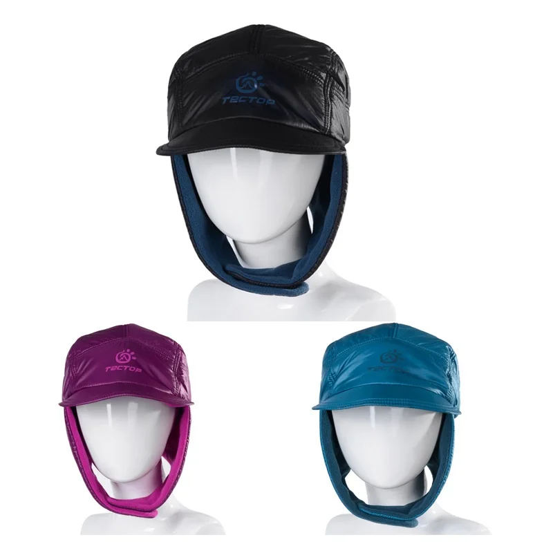 

Autumn Winter Men Women Caps Outdoor Sport Thermal Polar Fleece Hats Reversible Fleece Hats For Hiking Mountaineering Skiing