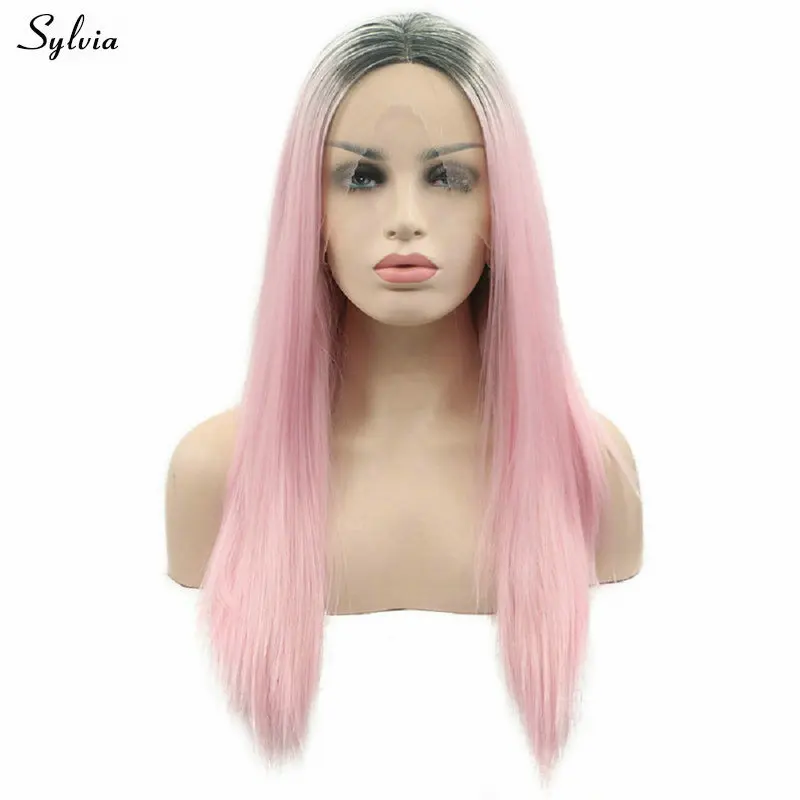 pink synthetic wig (1)
