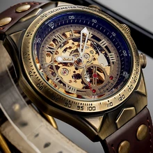 Men's Watch 2019 Automatic Mechanical Wristwatches Leather Strap Vintage Skeleton Clock Man Military Watches relogio masculino Men's Watch 2019 Automatic Mechanical Wristwatches Leather Strap Vintage Skeleton Clock Man Military Watches relogio masculino