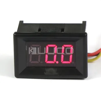 

DC 0~100V Digital Voltmeter 0.36" Red LED Display Voltage Meter DC 12V 24V Volt Meter for Car/ Motorcycle/ Battery/ E-bike
