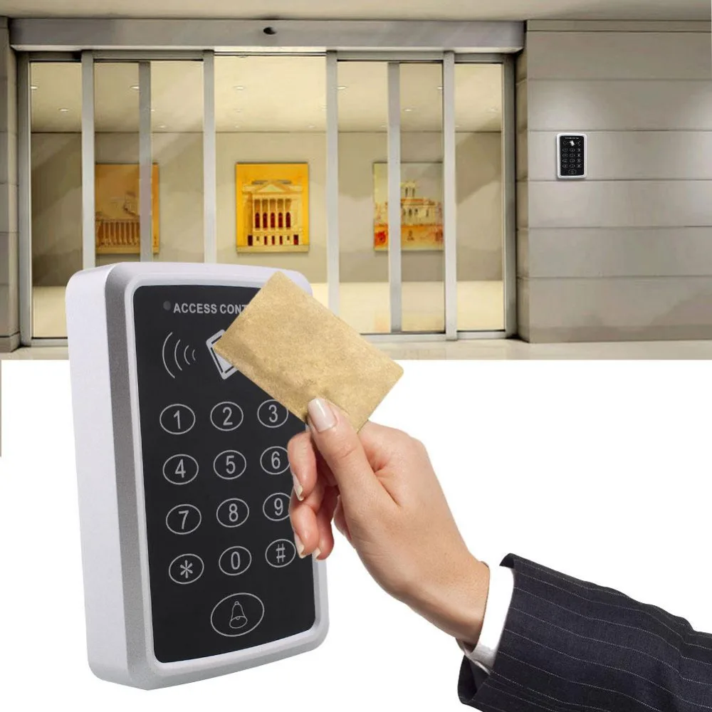 125Khz 12V RFID Security Entry Door Reader Card With Keypad Mini Portable Proximity Smart ID Access