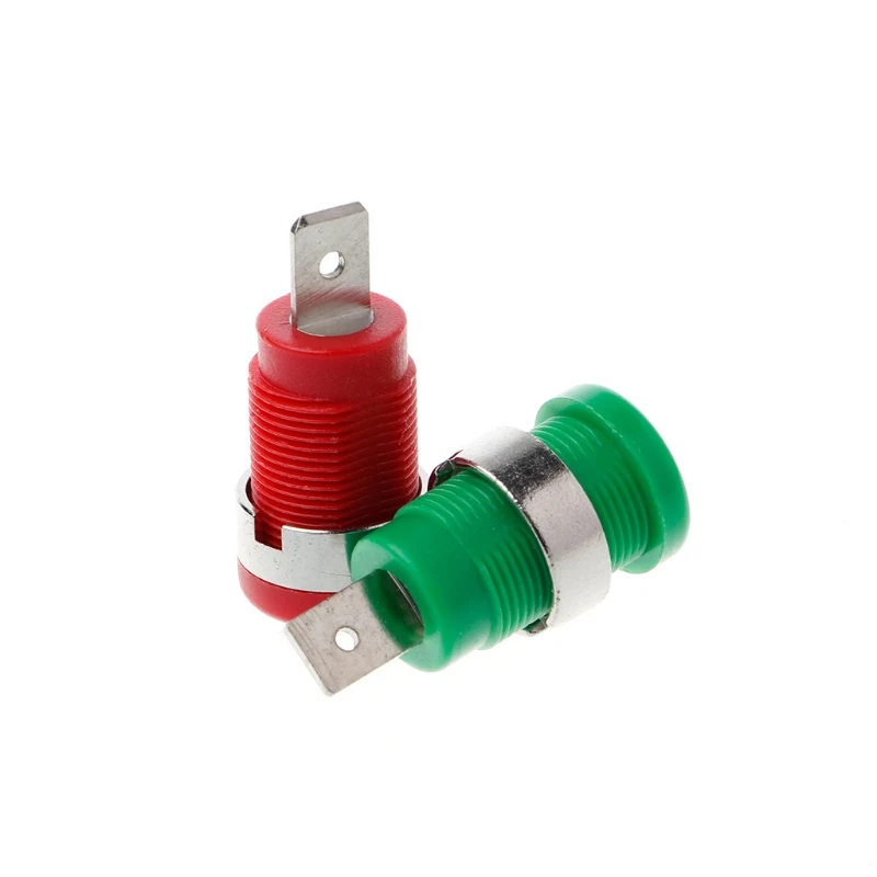 

5 Pcs 4mm Banana Plugs Female Jack Socket Plug Wire Connector 5 Colors Terminals Connectors G08 Great Value April 4