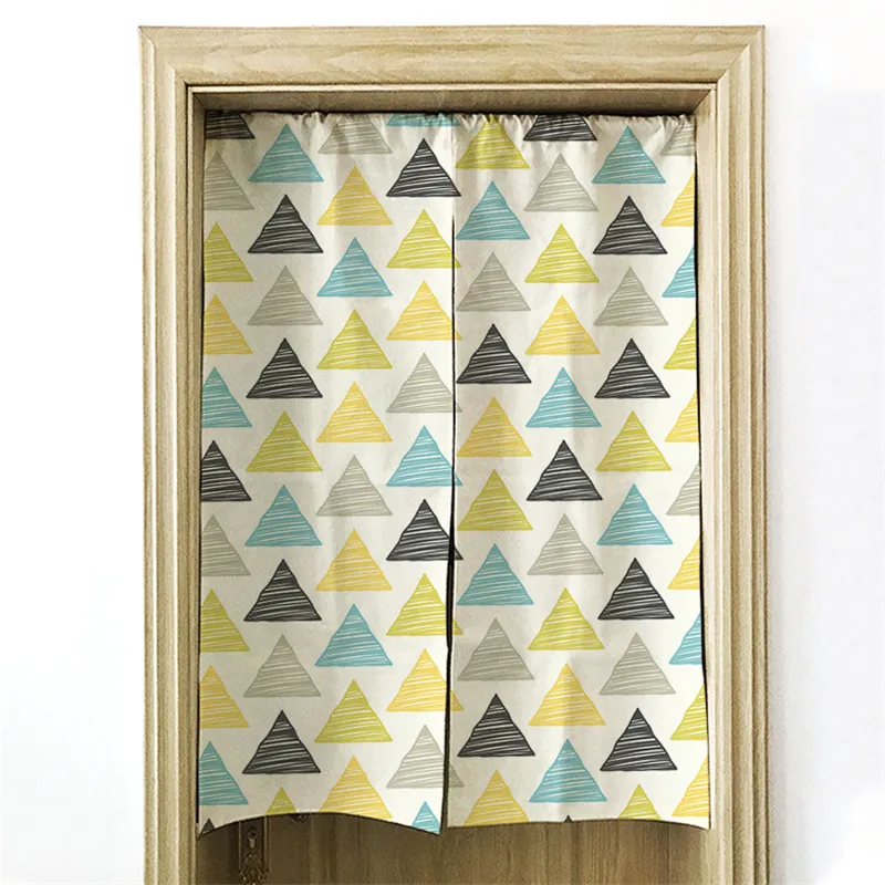 

Curtain For Kitchen Cotton Linen Oil painting animal Cartoon Curtain Door/Coffee/Restaurant Door Creative Curtains