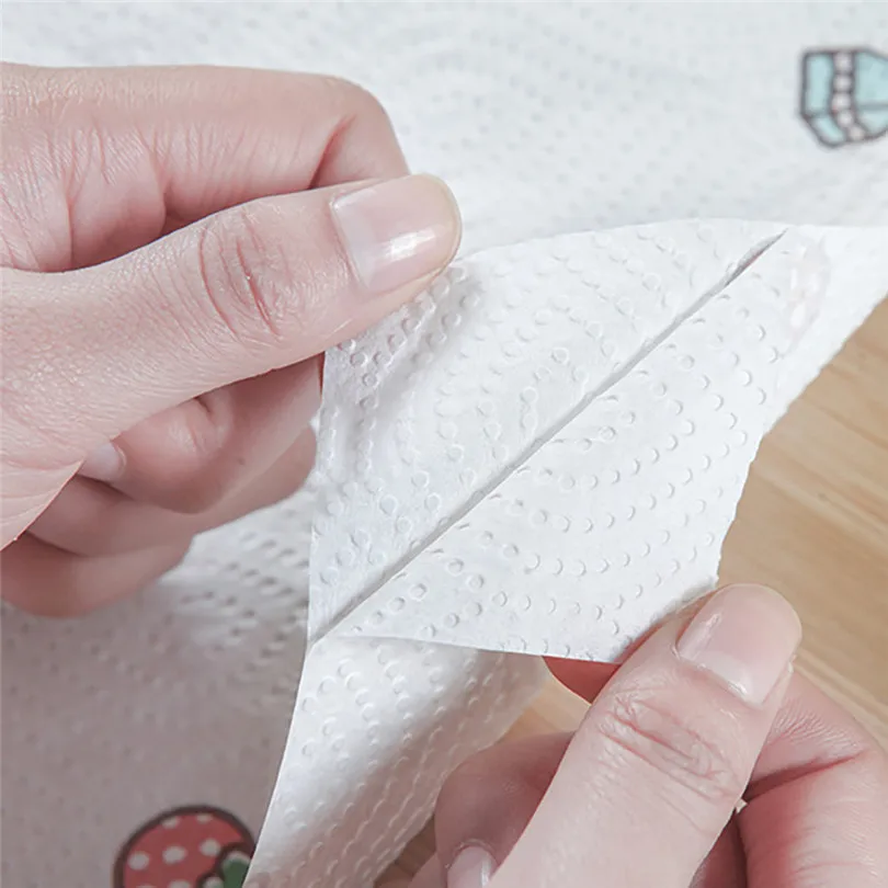 Kitchen Clean Paper Towel Cloth Durable Washable for Dish Glass Desk Paper Towels Household Cleaning Tools #4A03 (22)