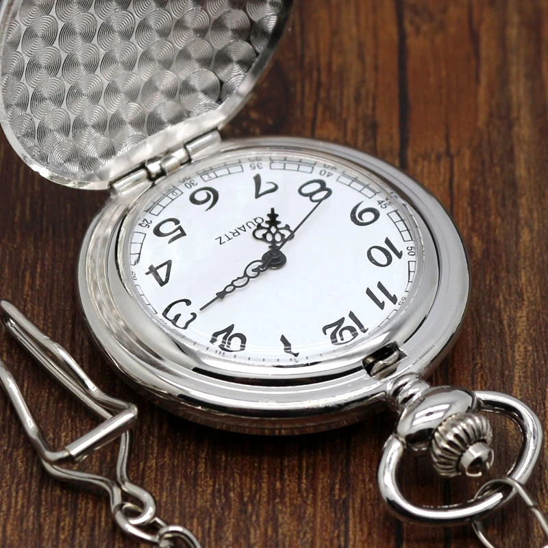 Стимпанк Винтаж для мужчин женщин кварцевые карманные часы с ожерельем Кулон Серебро Золотые часы Reloj De Bolsillo подарки