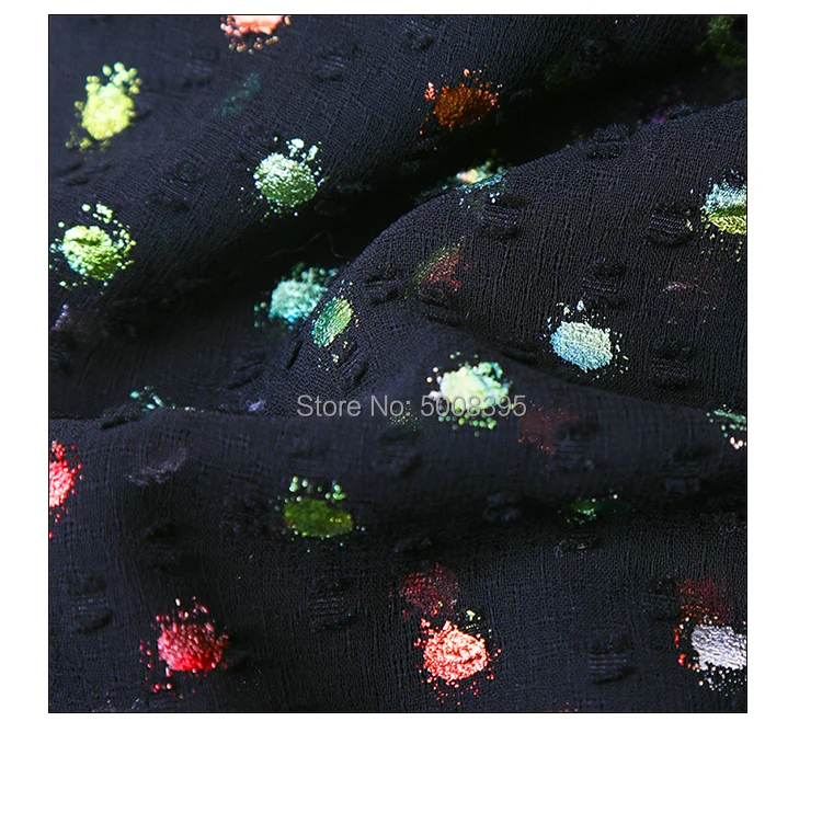 Модное Черное мини-накидка, разноцветное платье из фольги с глубоким v-образным вырезом и бантиком, 3/4 рукава