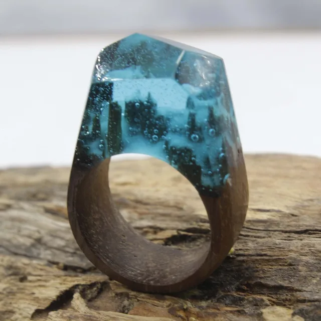 diy enchanted forest resin