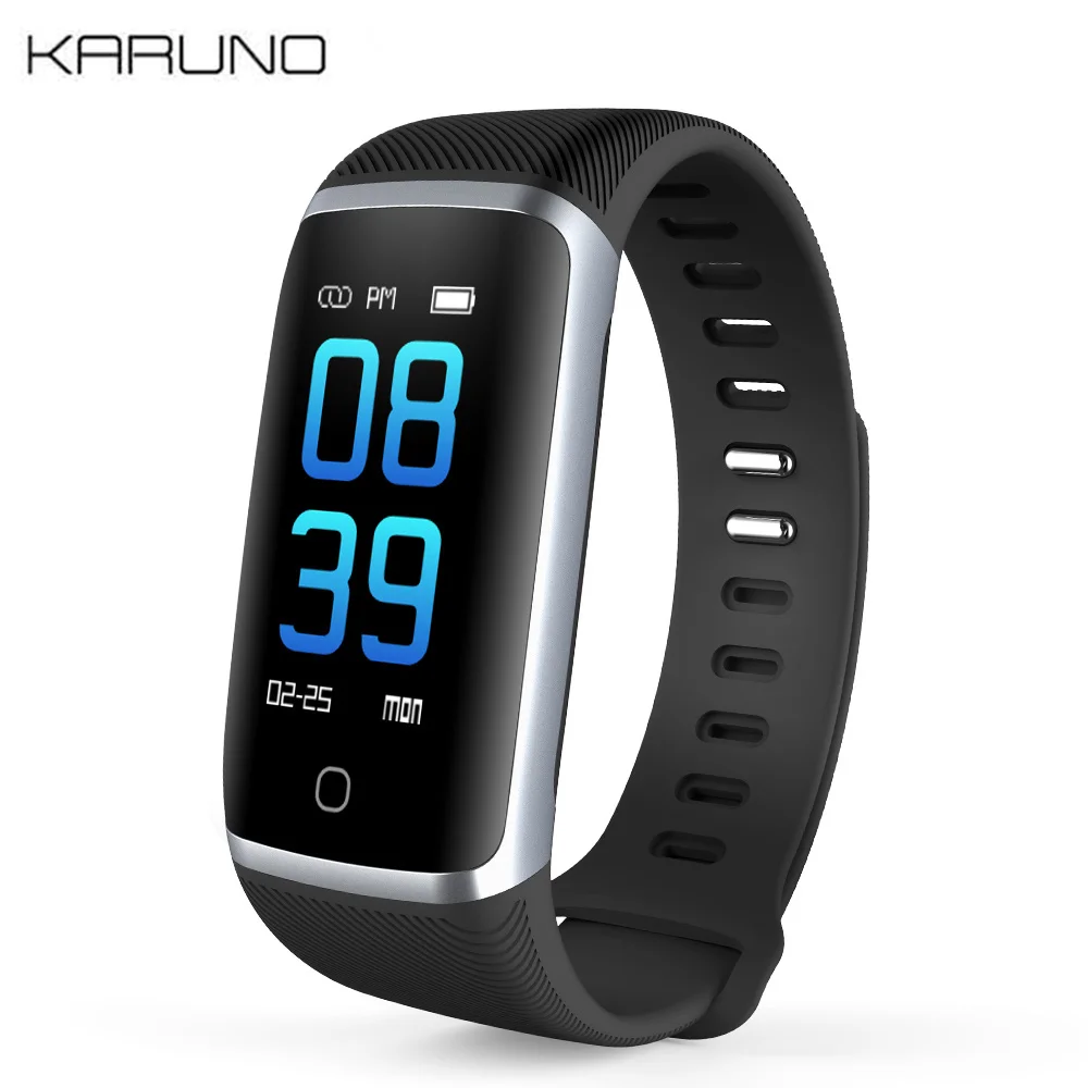 

KARUNO Q16 Fitness Watch Blood Pressure Smart Band Smart Bracelet Blood Oxygen Smart Wristband Fitness Bracelet for Android Ios