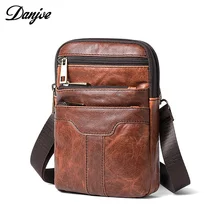 DANJUE Мужская поясная сумка пояса из натуральной кожи сумки на пояс для мужчин Fanny Pack телефонные чехлы дорожные сумки мужской плечо Crossbody сумка