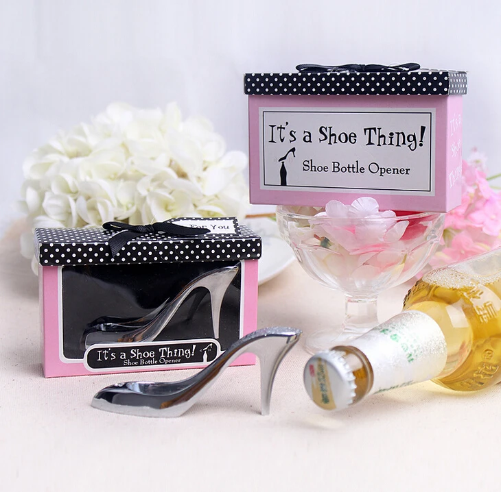 50PCS High Heel Shoe Wine Bottle Opener For Birthday Party Favor Bridal