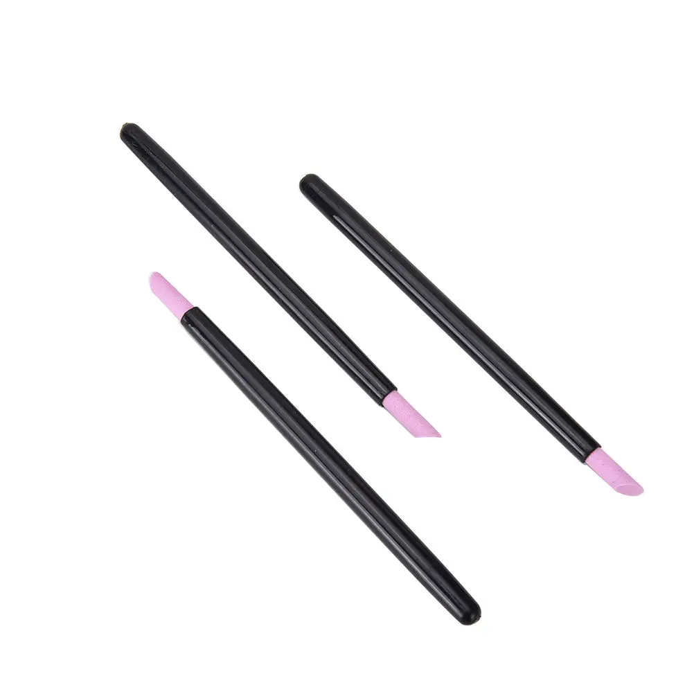 

Black Stone Nail File 13.8cm Long Cuticle Remover Trimmer Buffer Pedicure Manicure Nail Art Tool