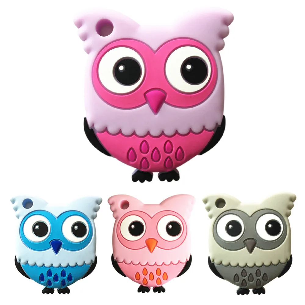 

Cute Owl Shape Baby Teether Children Soft Silicone Chew Toy Infant Toddler Newborn Safe Teeth Toy BPA Free Dental Care