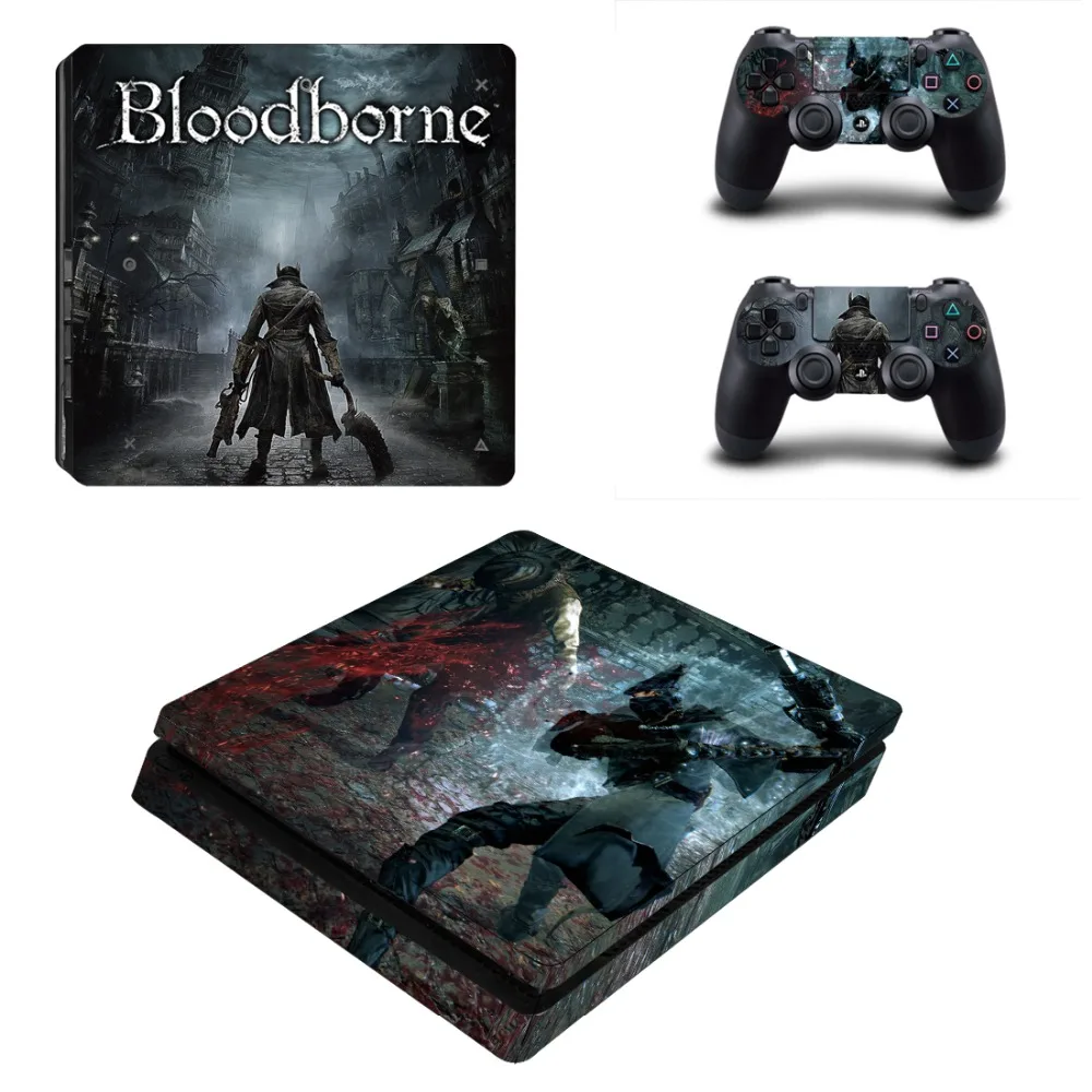 Игра Bloodborne PS4 тонкий стикер кожи для sony playstation 4 консоль и контроллер наклейка PS4 тонкий стикер винил