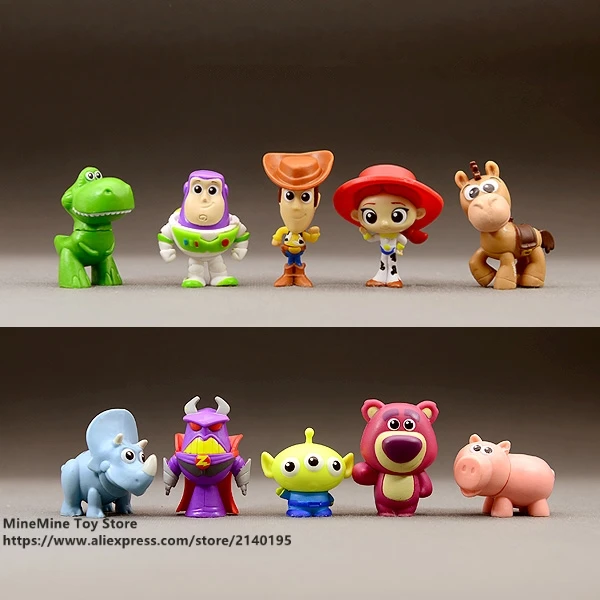 

ZXZ Toy Story Woody Buzz Lightyear 3-4cm Action Figure Posture Anime Decoration Collection Figurine Toy model for children