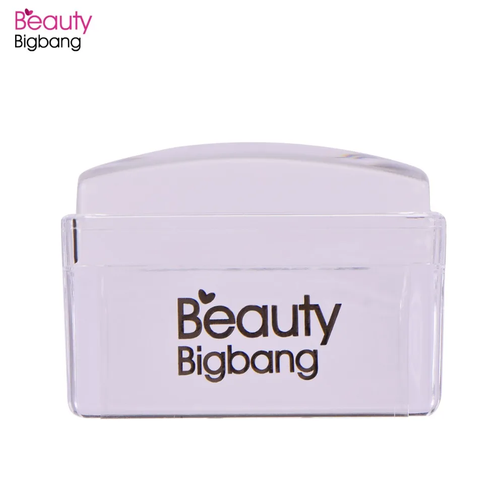 BeautyBigBang 1 Набор прямоугольник Желейный силиконовый штамп для ногтей со скребком Прозрачная Ручка инструмент для штамповки маникюр Дизайн ногтей штамп комплект