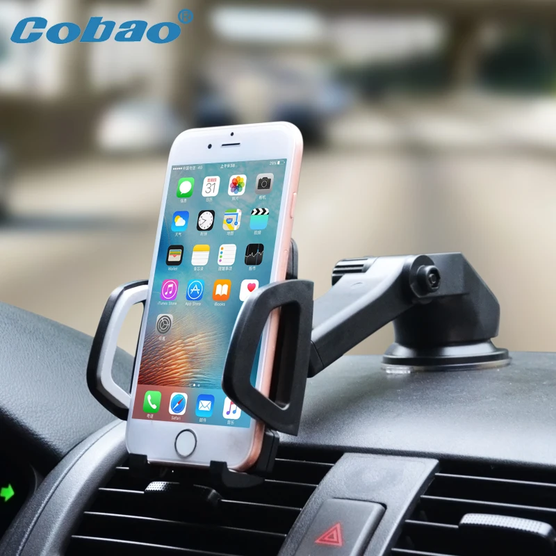 

Cobao Universal Car Mobile Phone Holder Stand Dashboard Windshield Sticky Cell Phone Holder for iPhone Support Samsung GPS