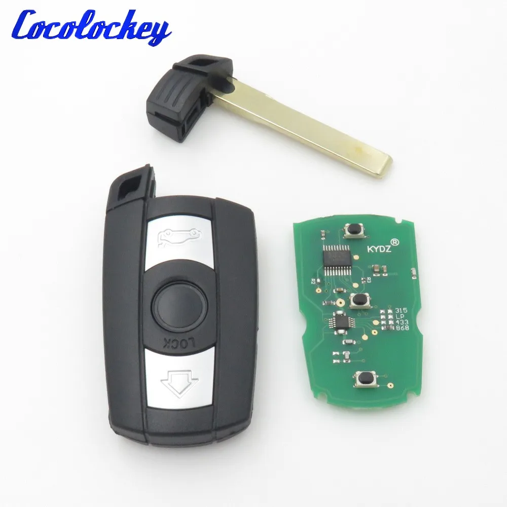 Cocolockey 3 кнопки дистанционного ключа Fob 868 МГц подходит для BMW E90 дистанционный ключ